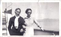 Traversée du Léman Août 1949 - Noémie & Jeanne Fermier